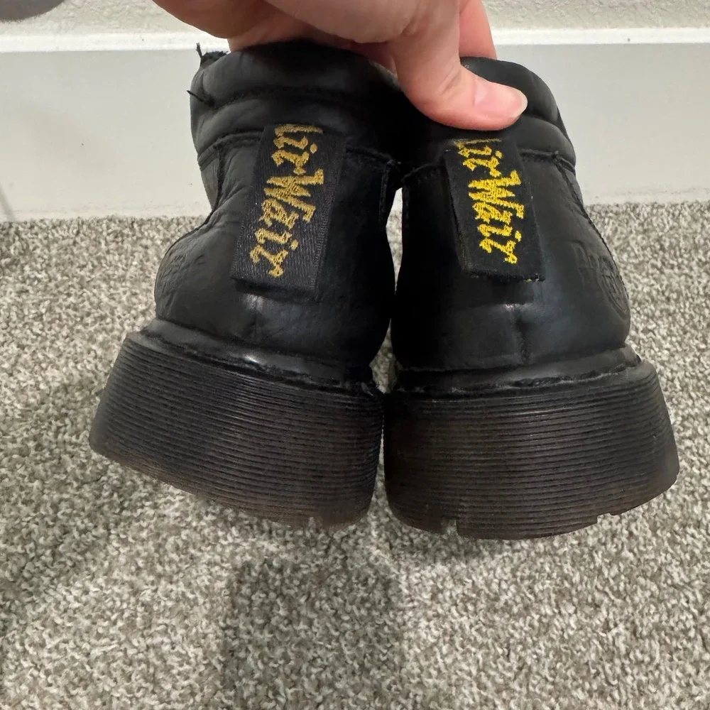 Vintage Doc Martins 8A23 England Men's Size 9 Grunge Chunky Y2K Black‎ Work